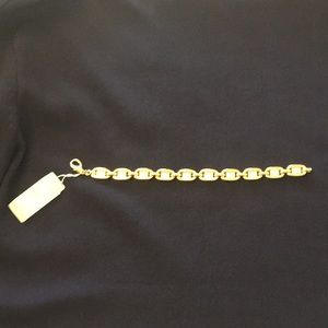 Dior vintage gold and crystal bracelet